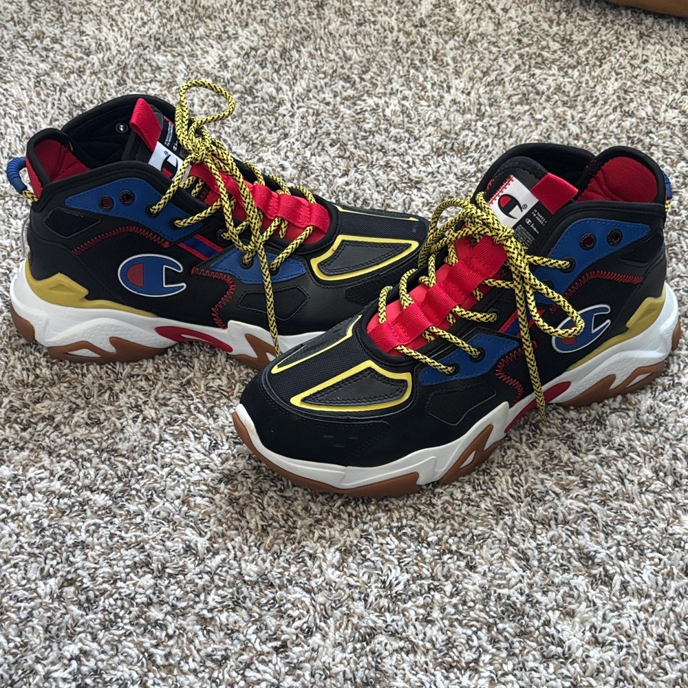 Champion Men's Black, Red, and Blue Athletic Shoes